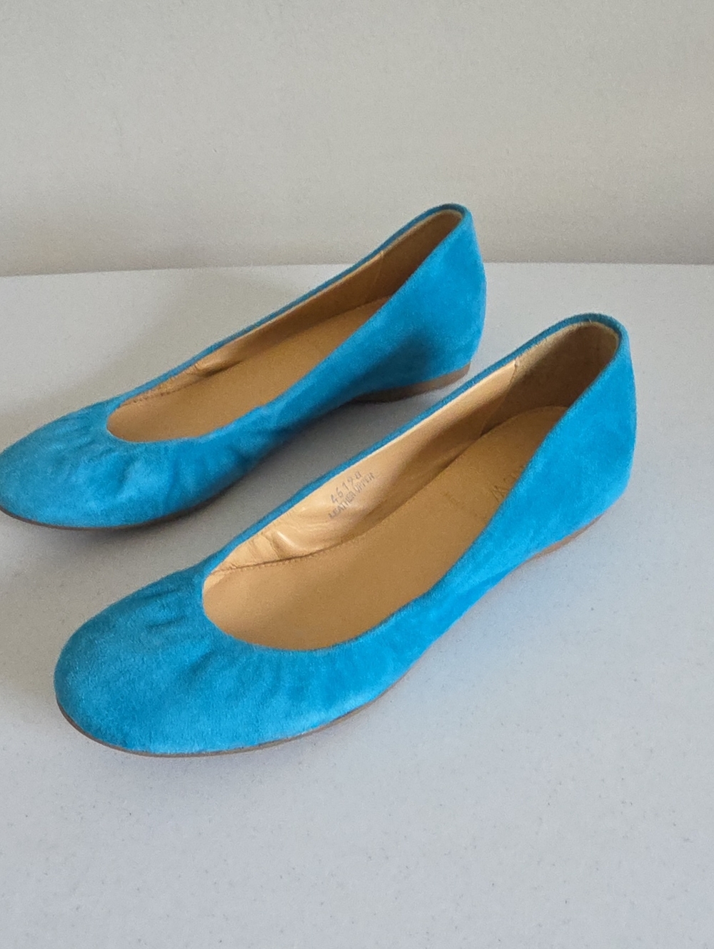J.CREW | Ballet Flats Teal Blue Suede Sz 5